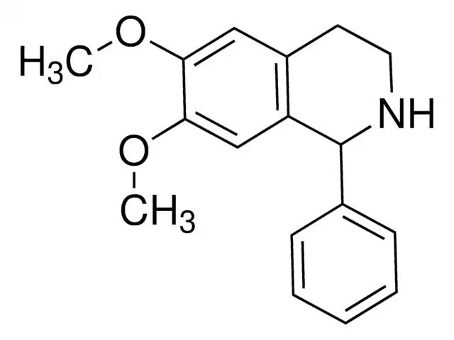 6,7-DIMETHOXY-1-PHENYL-1,2,3,4-TETRAHYDROISOQUINOLINE structure, CAS 4118-36-9