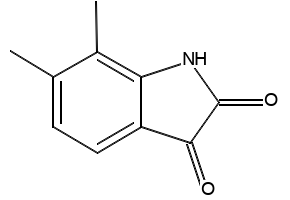 6,7-DIMETHYLINDOLINE-2,3-DIONE structure, CAS 20205-43-0