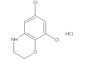6,8-DICHLORO-3,4-DIHYDRO-2H-BENZO[B][1,4]OXAZINE HYDROCHLORIDE structure, CAS 105679-37-6