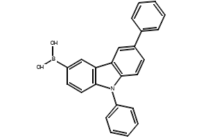 6,9-DIPHENYL-9H-CARBAZOL-3-YL-3-BORONIC ACID structure, CAS 1133058-06-6