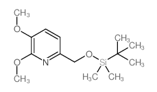 6-(((TERT-BUTYLDIMETHYLSILYL)OXY)METHYL)-2,3-DIMETHOXYPYRIDINE structure, CAS 1138443-87-4