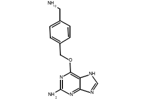 6-((4-(AMINOMETHYL)BENZYL)OXY)-7H-PURIN-2-AMINE structure, CAS 674799-96-3