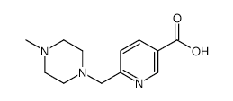 6-((4-METHYLPIPERAZIN-1-YL)METHYL)NICOTINIC ACID structure, CAS 637354-27-9
