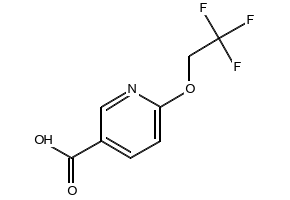 6-(2,2,2-TRIFLUOROETHOXY)NICOTINIC ACID structure, CAS 175204-90-7