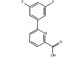 6-(2,5-DIFLUOROPHENYL)PICOLINIC ACID structure, CAS 887983-00-8