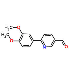 6-(3,4-DIMETHOXYPHENYL)NICOTINALDEHYDE structure, CAS 898796-17-3