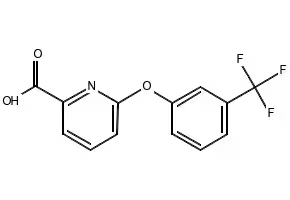 6-(3-(TRIFLUOROMETHYL)PHENOXY)PICOLINIC ACID structure, CAS 137640-84-7
