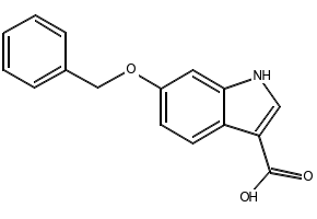 6-(BENZYLOXY)-1H-INDOLE-3-CARBOXYLIC ACID structure, CAS 24370-74-9
