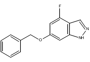 6-(BENZYLOXY)-4-FLUORO-1H-INDAZOLE structure, CAS 1253792-35-6