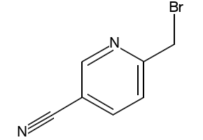 6-(BROMOMETHYL)NICOTINONITRILE structure, CAS 158626-15-4