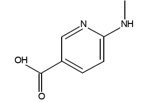 6-(METHYLAMINO)NICOTINIC ACID structure, CAS 262296-02-6