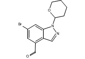 6-(TETRAHYDRO-2H-PYRAN-4-YL)-1H-INDAZOLE structure, CAS 885273-37-0