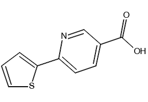 6-(THIOPHEN-2-YL)NICOTINIC ACID structure, CAS 179408-54-9
