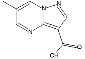 6-ACETYL-7-METHYLPYRAZOLO[1,5-A]PYRIMIDINE-3-CARBOXYLIC ACID structure, CAS 774183-58-3