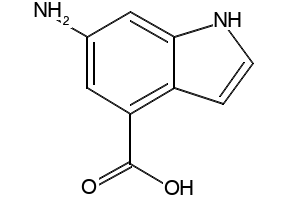 6-AMINO-1H-INDOLE-4-CARBOXYLIC ACID structure, CAS 885520-34-3