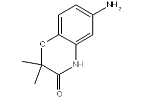 6-AMINO-2,2-DIMETHYL-2H-BENZO[B][1,4]OXAZIN-3(4H)-ONE structure, CAS 105807-84-9