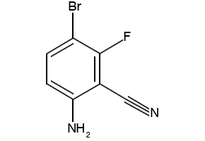 6-AMINO-3-BROMO-2-FLUOROBENZONITRILE structure, CAS 845866-92-4