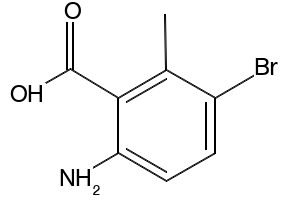 6-AMINO-3-BROMO-2-METHYLBENZOIC ACID structure, CAS 124341-06-6