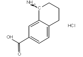 6-AMINO-5,6,7,8-TETRAHYDRONAPHTHALENE-2-CARBOXYLIC ACID structure, CAS 149506-14-9