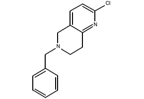 6-BENZYL-5,6,7,8-TETRAHYDRO-1,6-NAPHTHYRIDINE structure, CAS 75510-02-0