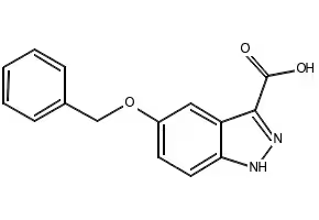 6-BENZYLOXY-1H-INDAZOLE-3-CARBOXYLIC ACID structure, CAS 865887-11-2