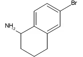 6-BROMO-1,2,3,4-TETRAHYDRONAPHTHALEN-1-AMINE structure, CAS 1337523-99-5