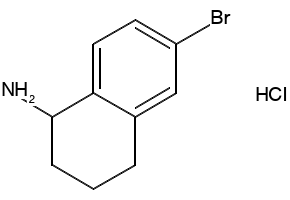 6-BROMO-1,2,3,4-TETRAHYDRONAPHTHALEN-2-AMINE structure, CAS 167355-41-1