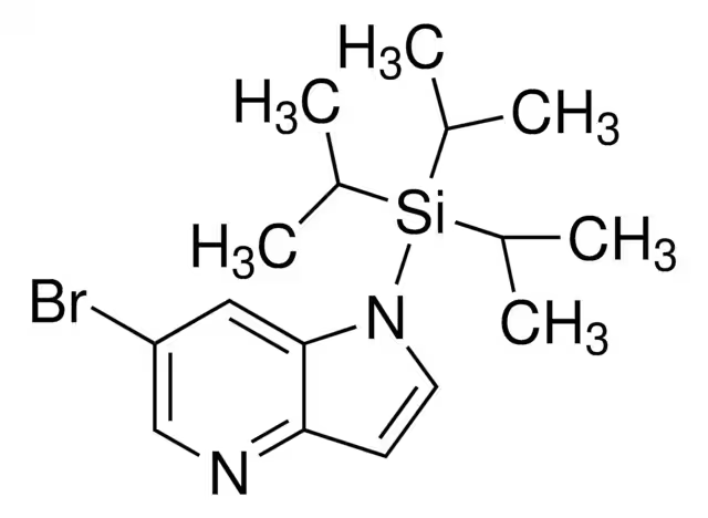 6-BROMO-1-(TRIISOPROPYLSILYL)-1H-PYRROLO[3,2-B]PYRIDINE structure, CAS 1015609-27-4