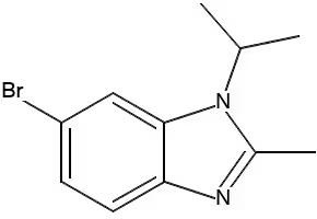 6-BROMO-1-ISOPROPYL-2-METHYL-1H-BENZO[D]IMIDAZOLE structure, CAS 1038408-36-4