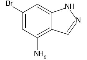 6-BROMO-1H-INDAZOL-4-AMINE structure, CAS 885518-50-3