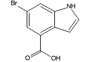 6-BROMO-1H-INDOLE-4-CARBOXYLIC ACID structure, CAS 898746-91-3