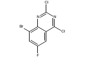 6-BROMO-2,4-DICHLORO-8-METHOXYQUINAZOLINE structure, CAS 864292-36-4