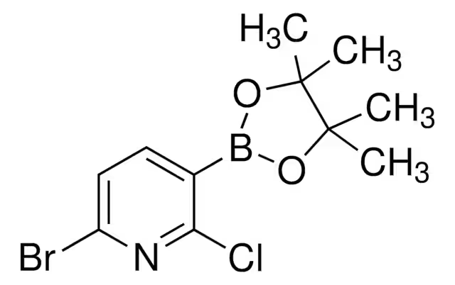 6-BROMO-2-CHLORO-3-(4,4,5,5-TETRAMETHYL-1,3,2-DIOXABOROLAN-2-YL)PYRIDINE structure, CAS 1247726-85-7