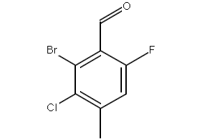 6-BROMO-2-CHLORO-3-METHYLBENZALDEHYDE structure, CAS 1114808-98-8