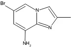 6-BROMO-2-METHYLIMIDAZO[1,2-A]PYRIDIN-8-YLAMINE structure, CAS 910777-49-0