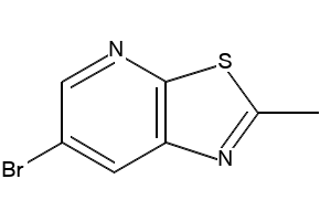 6-BROMO-2-METHYLTHIAZOLO[5,4-B]PYRIDINE structure, CAS 886372-92-5