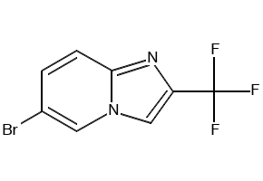 6-BROMO-2-TRIFLUOROMETHYLIMIDAZO[1,2-A]PYRIDINE structure, CAS 150780-40-8