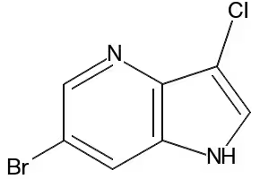 6-BROMO-3-CHLORO-1H-PYRROLO[3,2-B]PYRIDINE structure, CAS 1190319-44-8