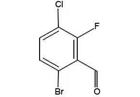 6-BROMO-3-CHLORO-2-FLUOROBENZALDEHYDE structure, CAS 1114809-02-7