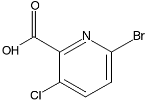 6-BROMO-3-CHLOROPICOLINIC ACID structure, CAS 1060815-76-0