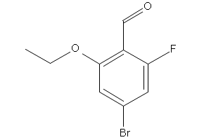 6-BROMO-3-ETHOXY-2-FLUOROBENZALDEHYDE structure, CAS 1114809-07-2