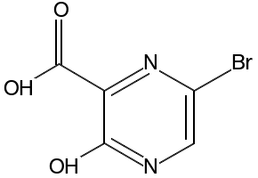 6-BROMO-3-HYDROXYPYRAZINE-2-CARBOXYLIC ACID structure, CAS 1260667-67-1