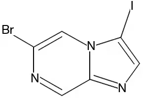 6-BROMO-3-IODOIMIDAZO[1,2-A]PYRAZINE structure, CAS 1245644-42-1