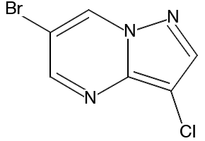 6-BROMO-3-NITROPYRAZOLO[1,5-A]PYRIMIDINE structure, CAS 300361-77-7