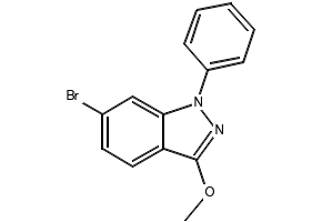 6-BROMO-3-PHENYL-1H-INDAZOLE structure, CAS 885271-16-9