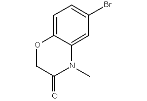 6-BROMO-4-METHYL-2H-BENZO[B][1,4]OXAZIN-3(4H)-ONE structure, CAS 24036-47-3