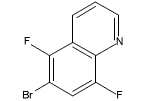 6-BROMO-5,8-DIFLUOROQUINOLINE structure, CAS 1133115-72-6