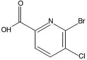 6-BROMO-5-CHLOROPICOLINIC ACID structure, CAS 1214328-42-3