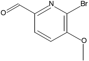 6-BROMO-5-METHOXYPICOLINALDEHYDE structure, CAS 329217-74-5