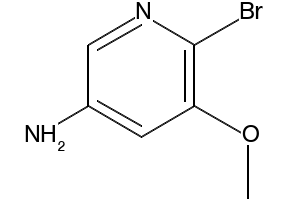 6-BROMO-5-METHOXYPYRIDIN-3-AMINE structure, CAS 1020253-85-3